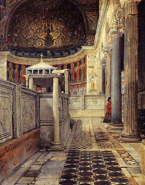 Interno della chiesa di San Clemente, Laura Theresa Alma-Tadema